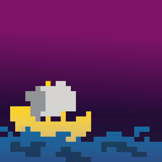 Ship in the acid sea