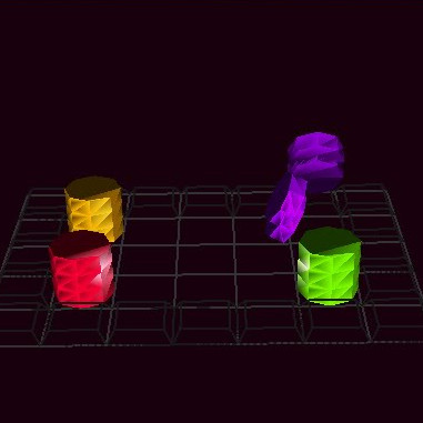 Synthwave style landscape